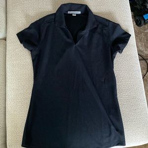 Blouse black in color